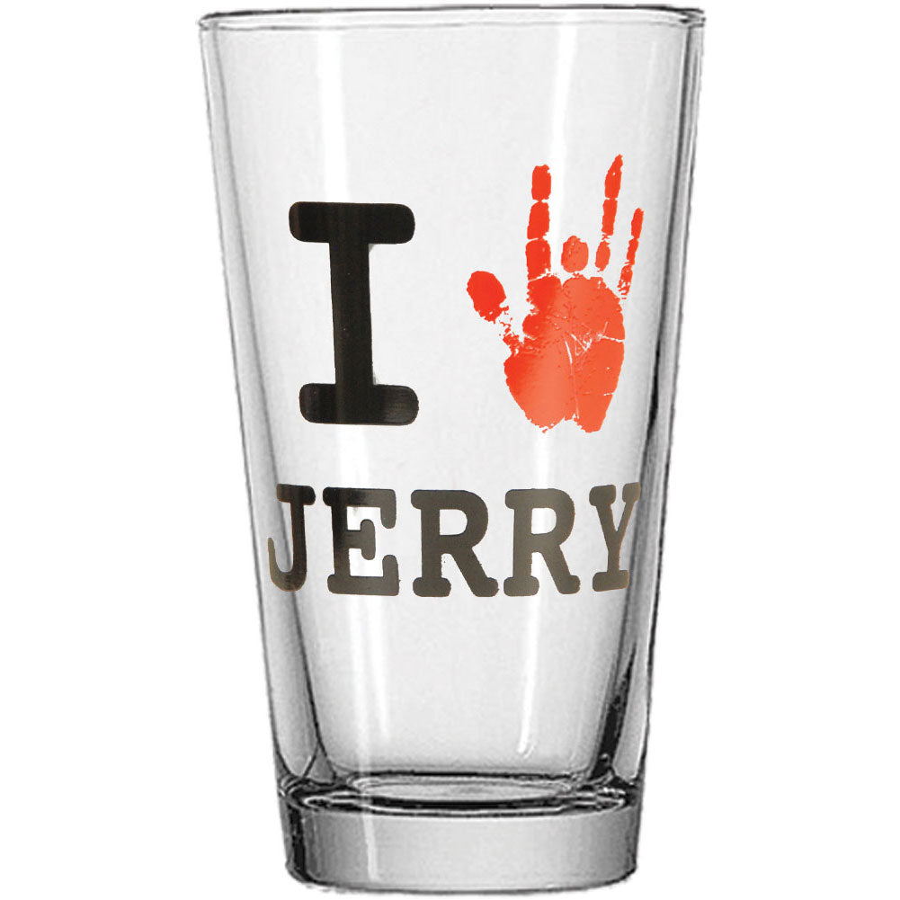 Jerry Garcia I Handprint Jerry Pint Glass
