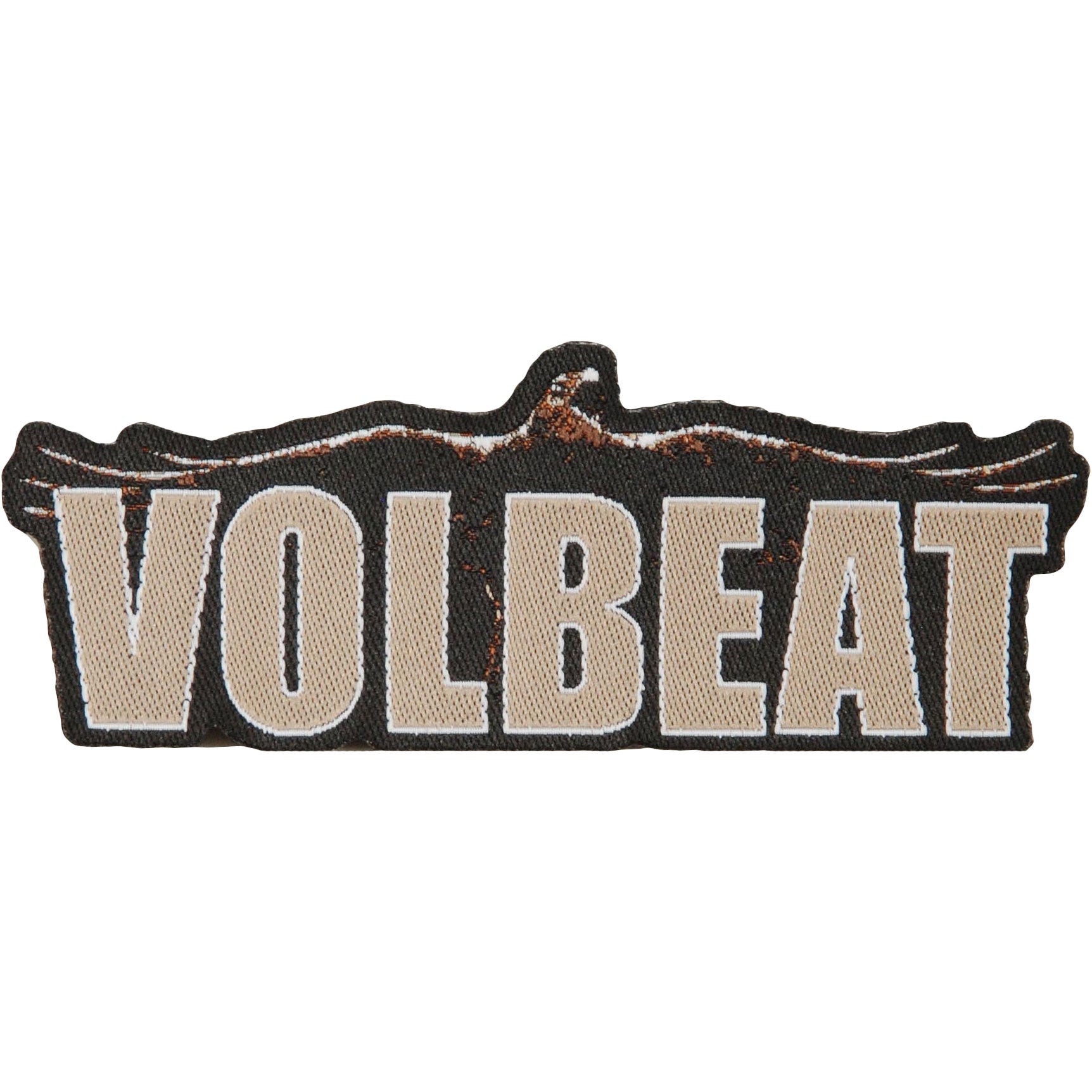 Volbeat Raven Logo Cut Out Woven Patch