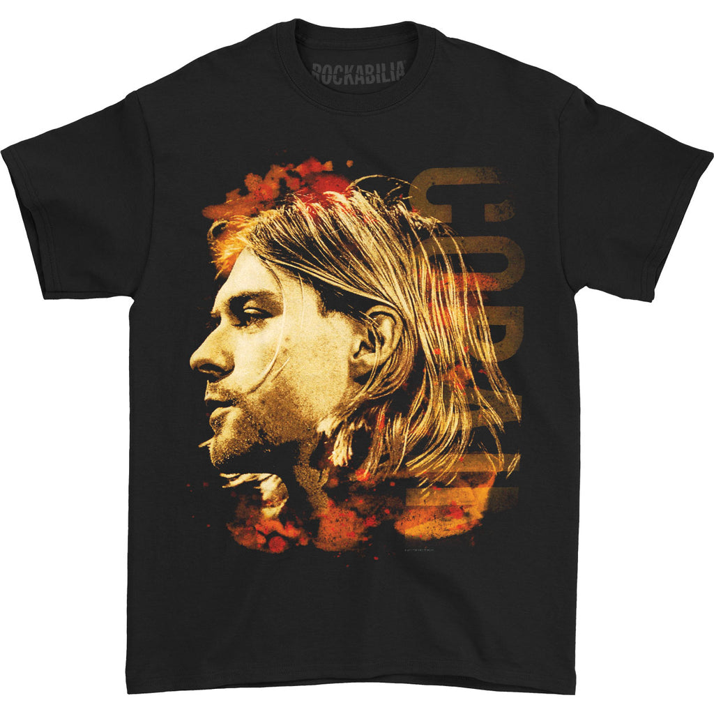 Nirvana Kurt Cobain Colored Side View Regular Mens T T-shirt