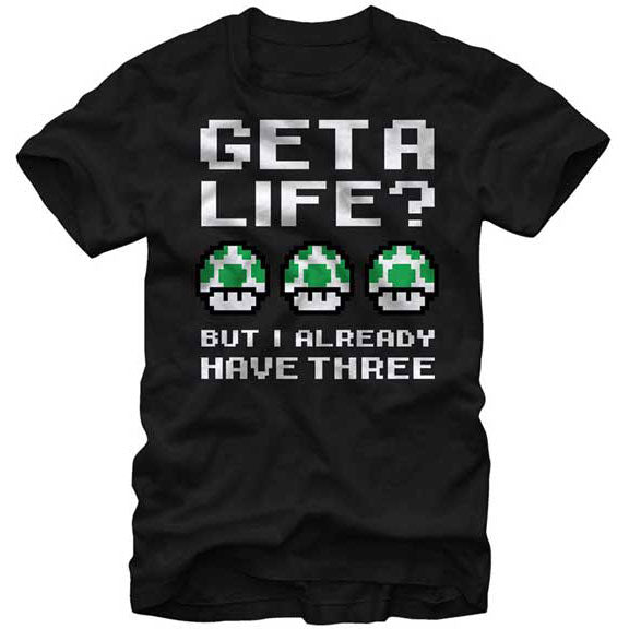 Mario Three Lives T-shirt