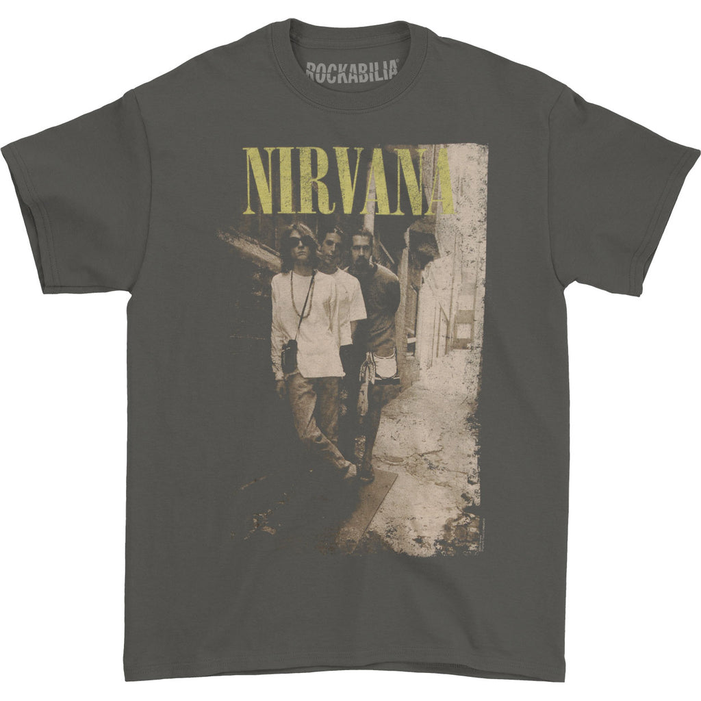 Nirvana Brick Wall Alley Photo Regular Mens T-shirt