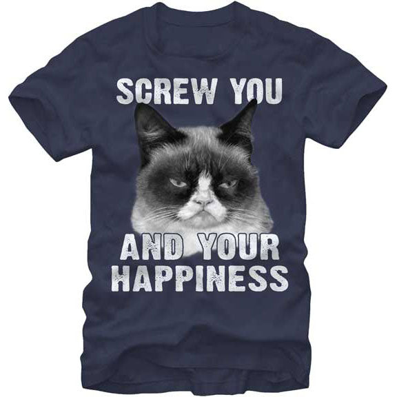 Grumpy Cat No Happiness T-shirt