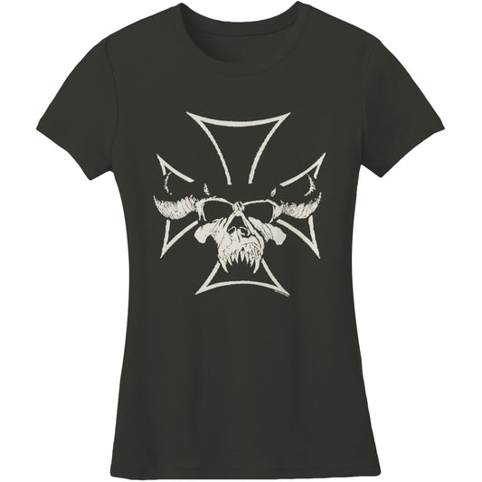 Cross With Skull Jr T Tissue Junior Top