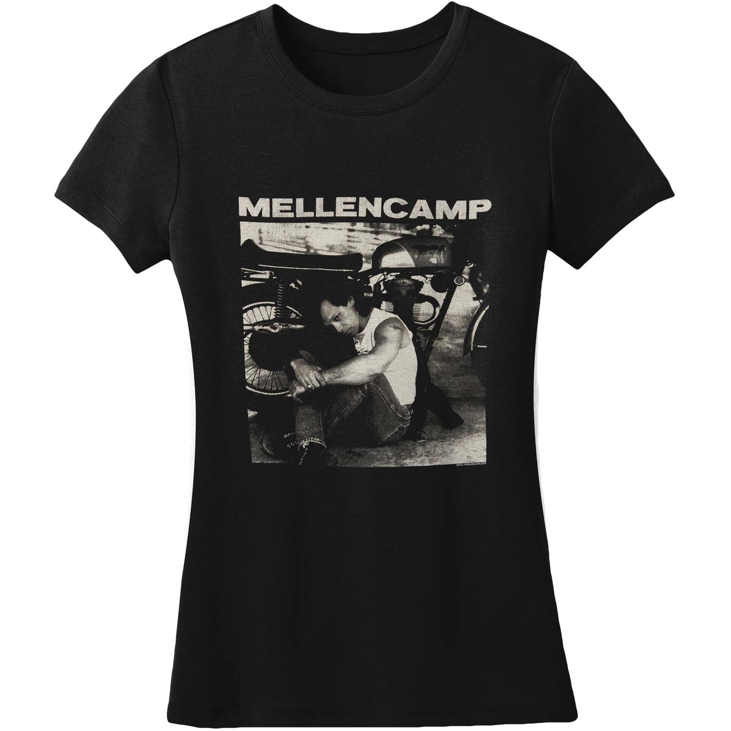 Sitting Photo W/ Bike Jr T Tissue Junior Top