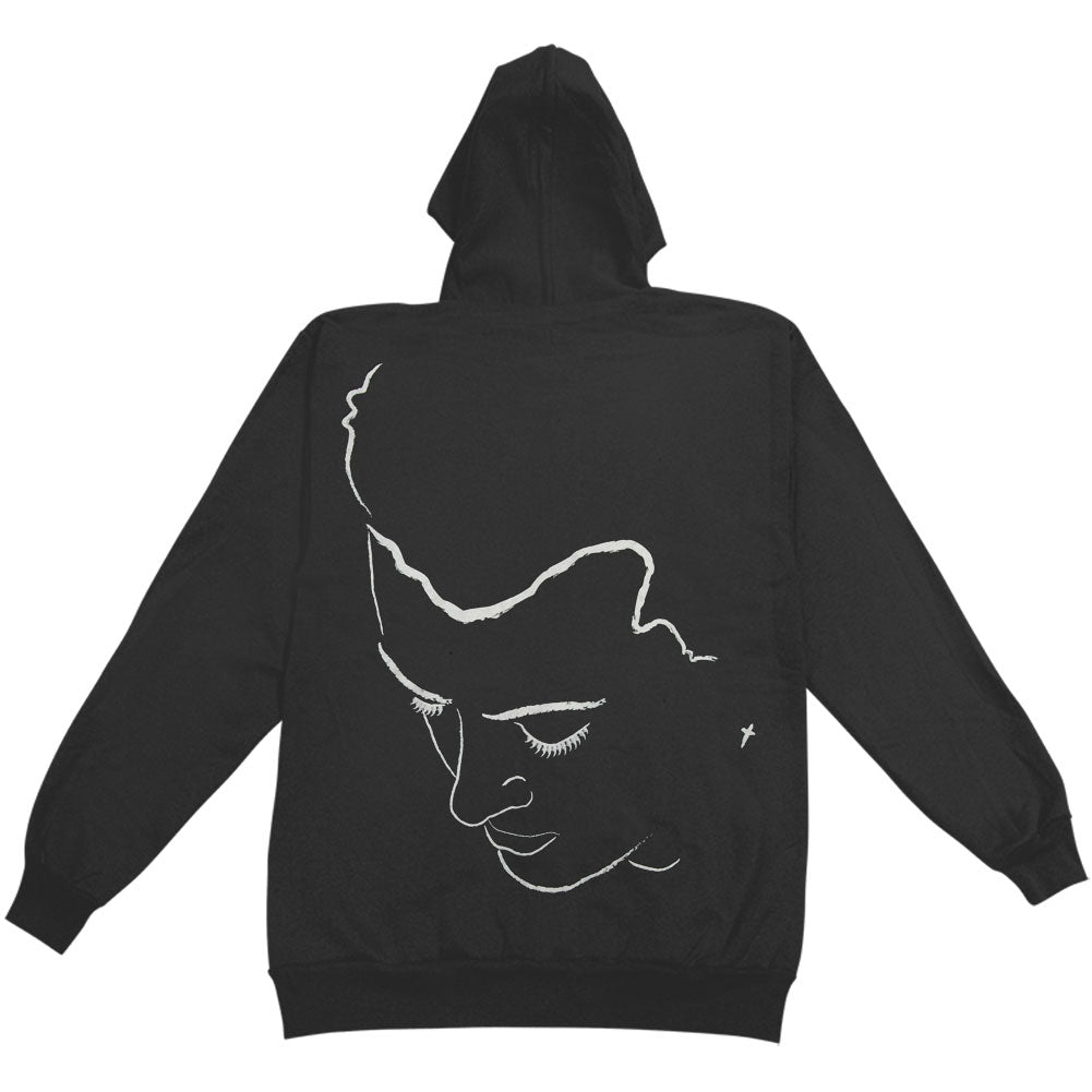 Sam Smith Face Zippered Hooded Sweatshirt
