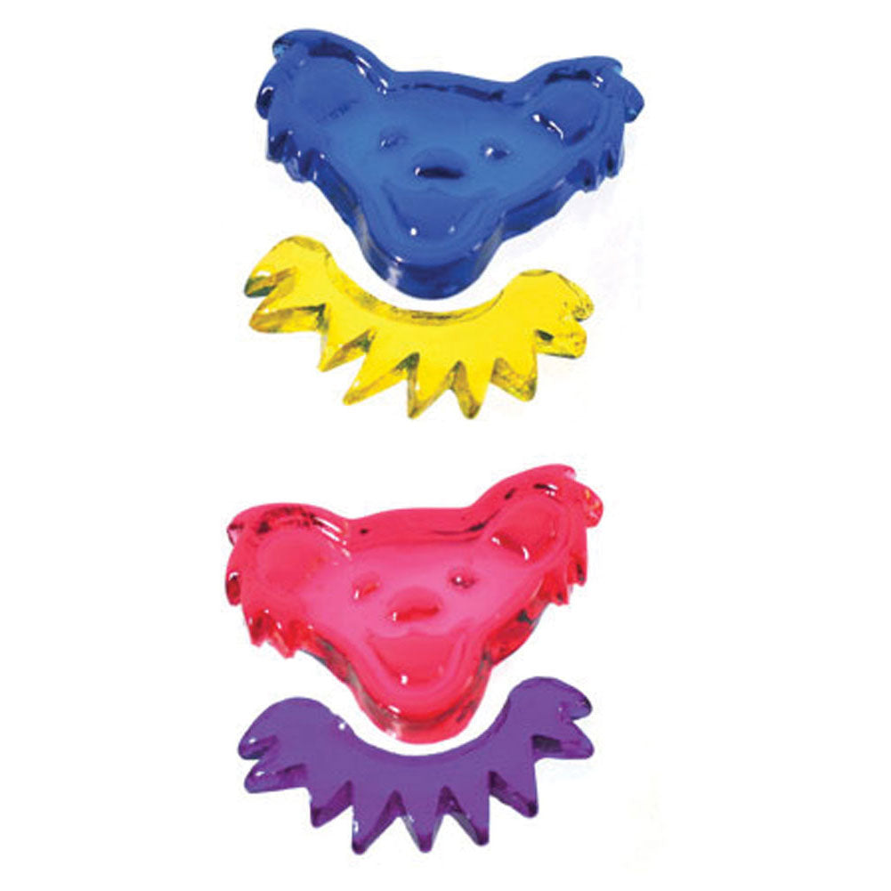Grateful Dead Bear Head Gels (Colors May Vary) Window Cling