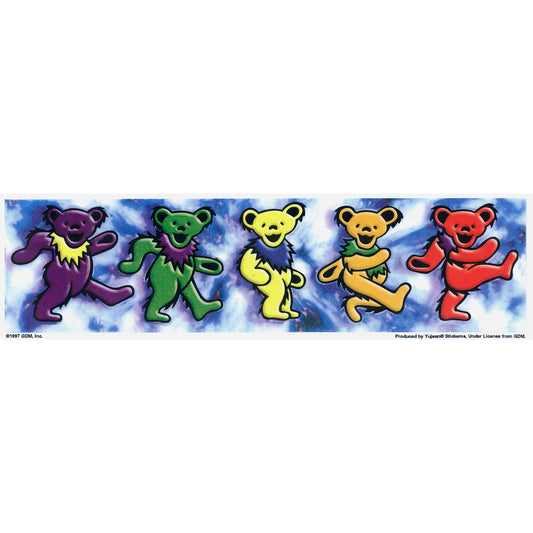 5 Psychedelic Bears Sticker