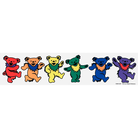Grateful Dead Rainbow Bears Sticker