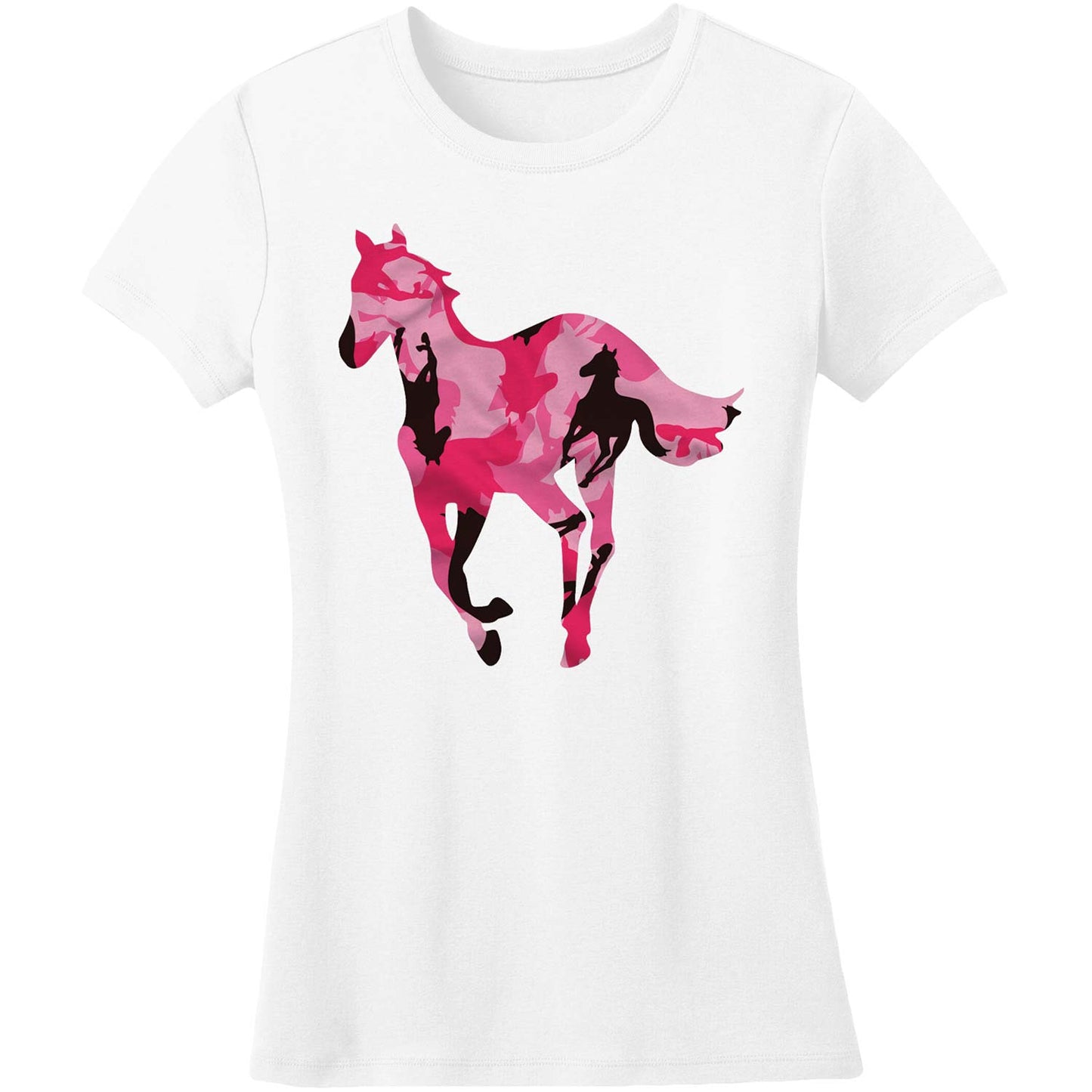 Pink Camo Pony Junior Top