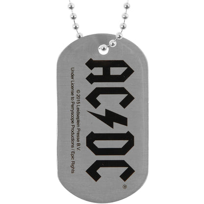 AC/DC High Voltage Dog Tag Necklace