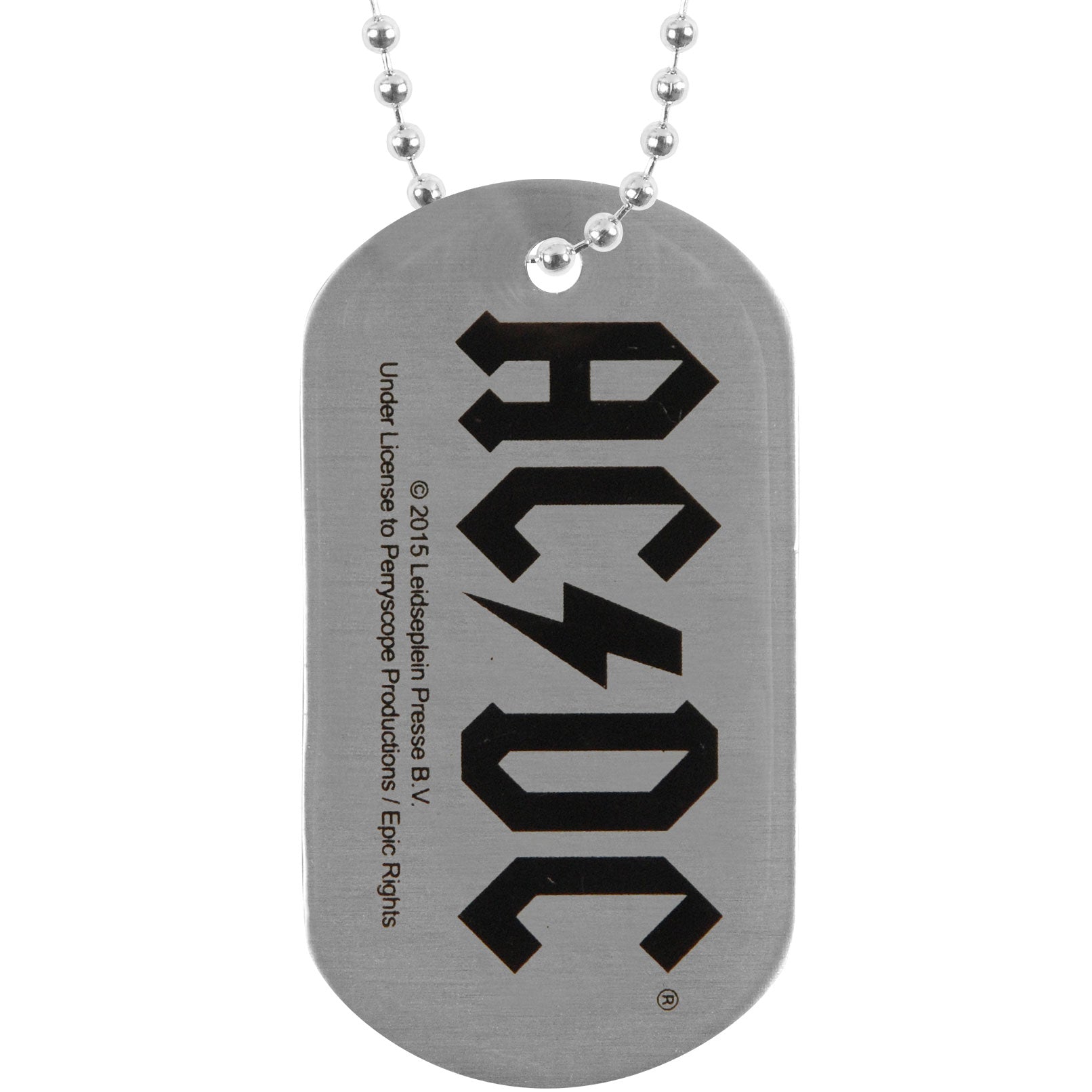 AC/DC Rock Or Bust Dog Tag Necklace