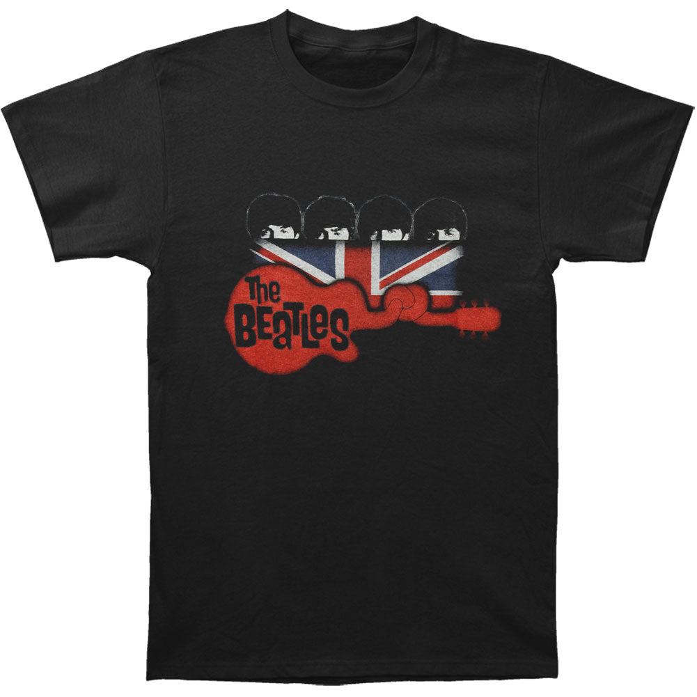 Beatles Guitar & Flag Vintage T-shirt