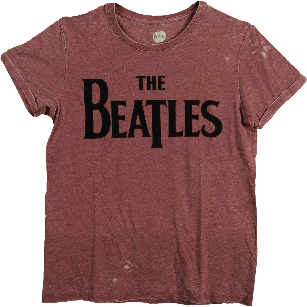 Beatles Drop T Logo (Burn Out/Flocked) T-shirt 250047 | Rockabilia ...