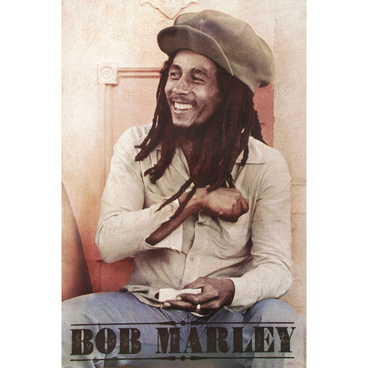 Bob Marley Spliff Roller Domestic Poster