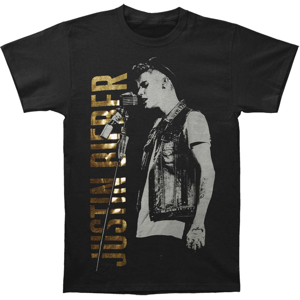 Justin Bieber Side View 2013 Tour Slim Fit T-shirt