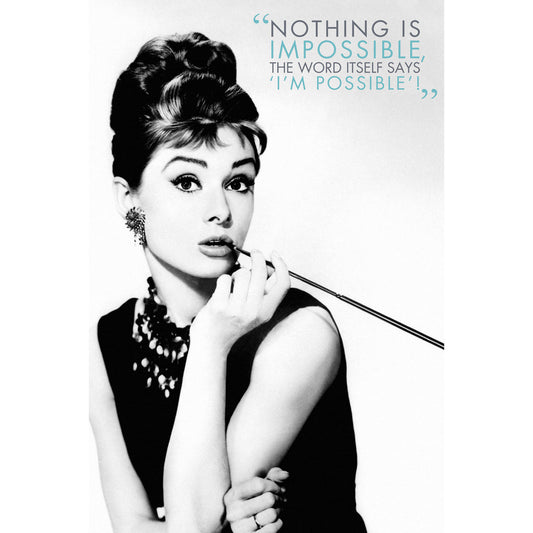 Audrey Hepburn Quote Domestic Poster