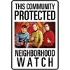 Protected By Star Trek Tin Concert Sign