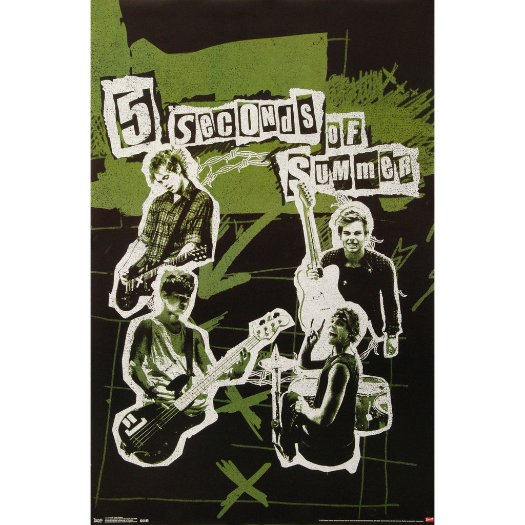 5 Seconds Of Summer Live Collage Domestic Poster