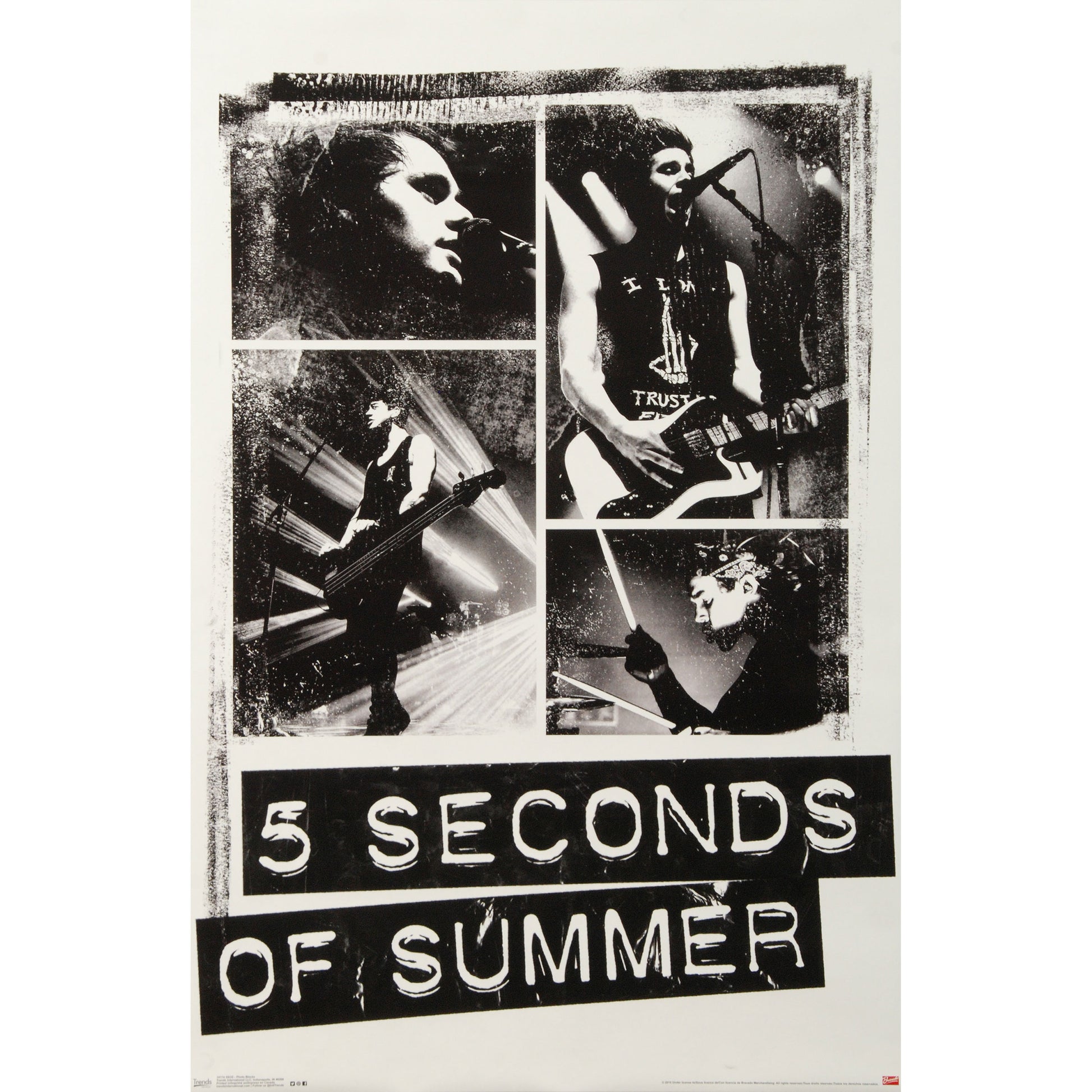 5 Seconds Of Summer Photo Blocks Domestic Poster