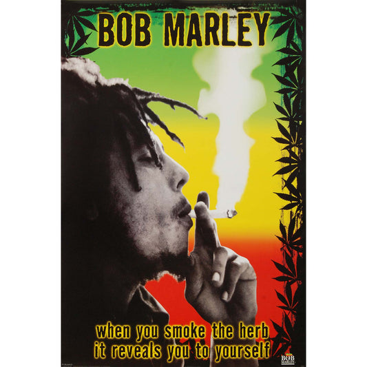 Bob Marley Rasta Smoke Domestic Poster