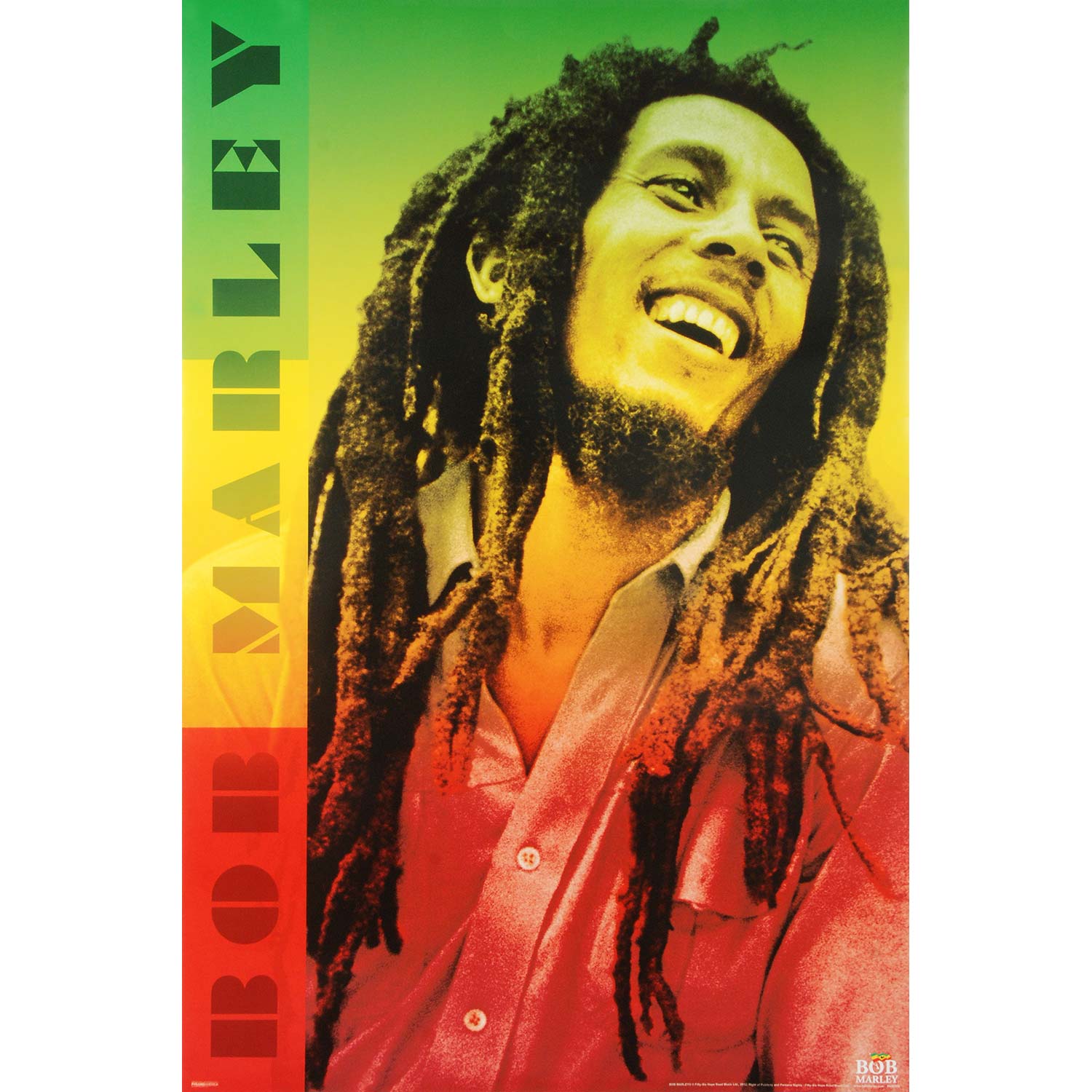 Bob Marley Colors Domestic Poster | Bob Marley Merch Store
