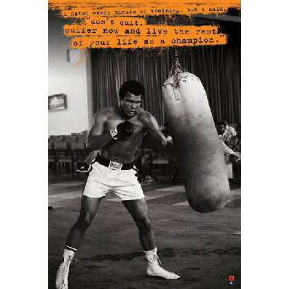 Muhammad Ali Punchbag Domestic Poster
