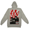 Photo On Back Zippered Hooded Sweatshirt