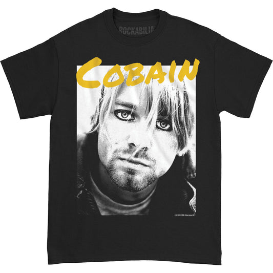 Nirvana Kurt Cobain Yellow Cobain Photo Mens Regular T T-shirt