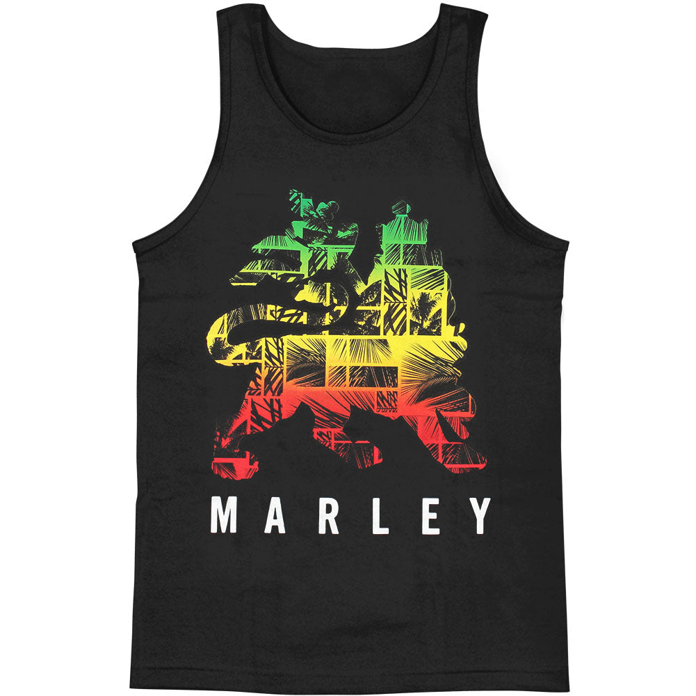 Bob Marley Rasta Lion Mens Tank