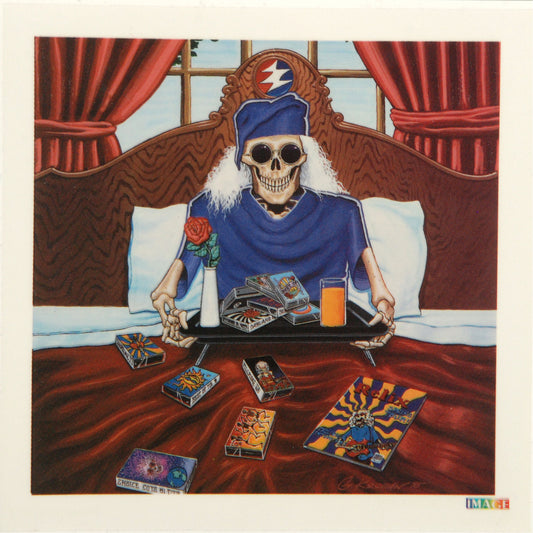 Grateful Dead Dead In Bed Sticker