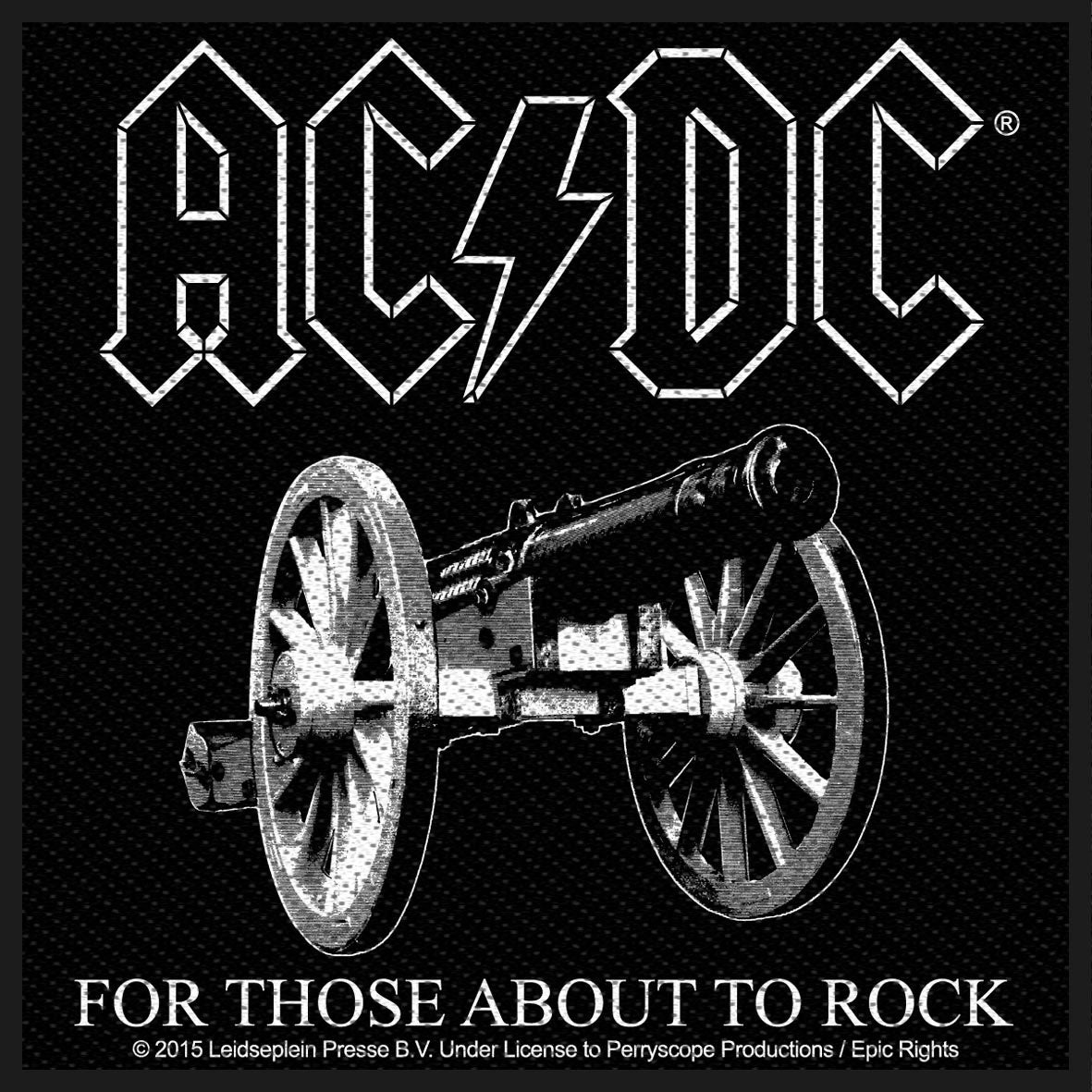 AC/DC For Those About To Rock Woven Patch | AC/DC Merch Store