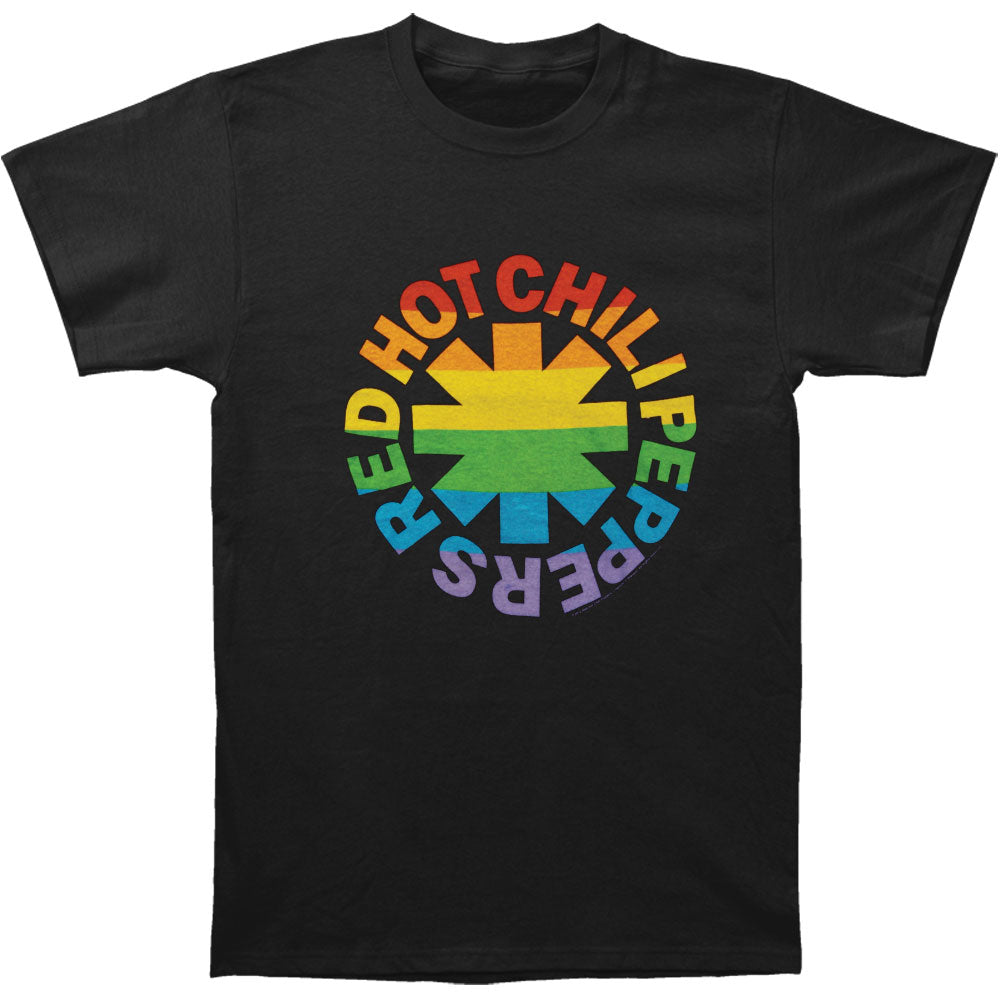 Red Hot Chili Peppers Pride Flag Black T-shirt