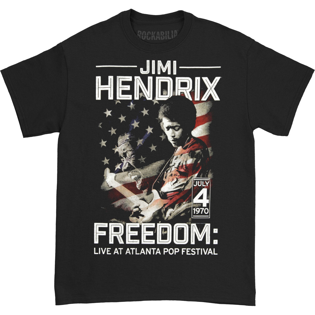 Jimi Hendrix Atlanta Pop Flag T-shirt