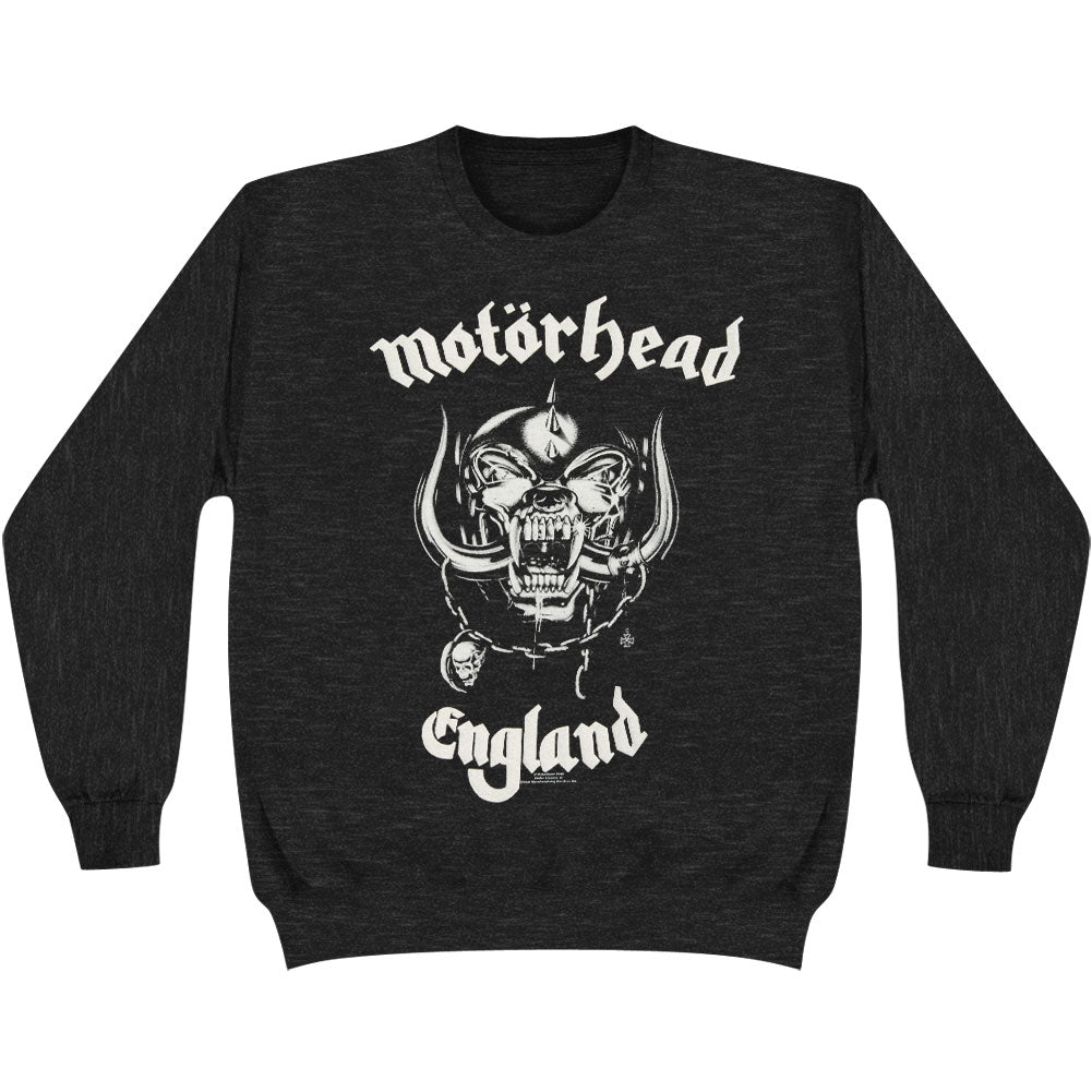Motorhead England With Puff Print Finishing Sweatshirt
