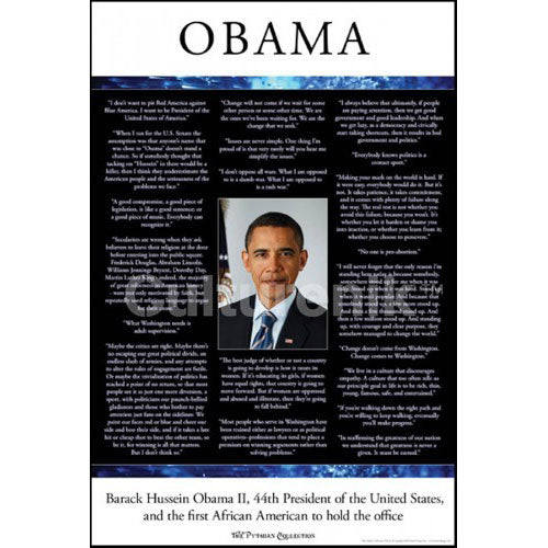 Obama In Their Words Obama Quotes Domestic Poster