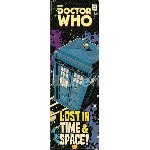 Tardis Comic Cover Slim Print Poster