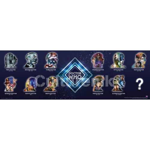 Doctor Who Silhouettes Slim Print Poster