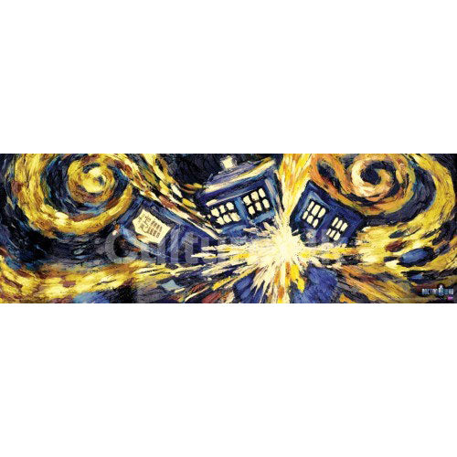 Exploding Tardis Slim Print Poster