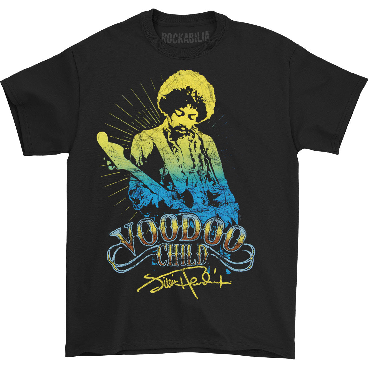 Jimi Hendrix Voodoo Child Blue T-shirt