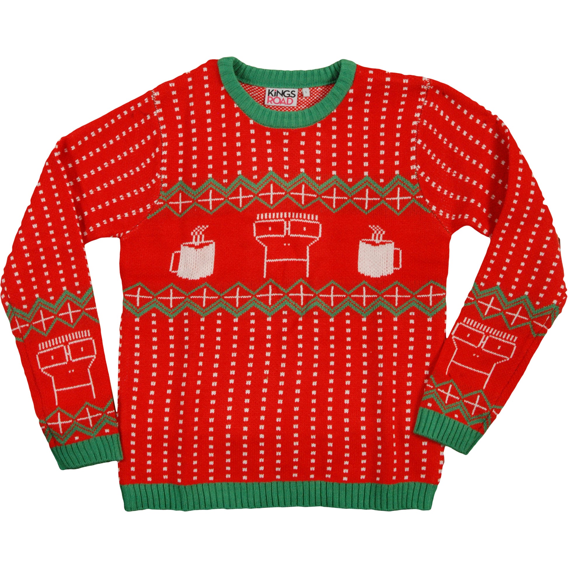 Red Knit Holiday Sweater Sweatshirt
