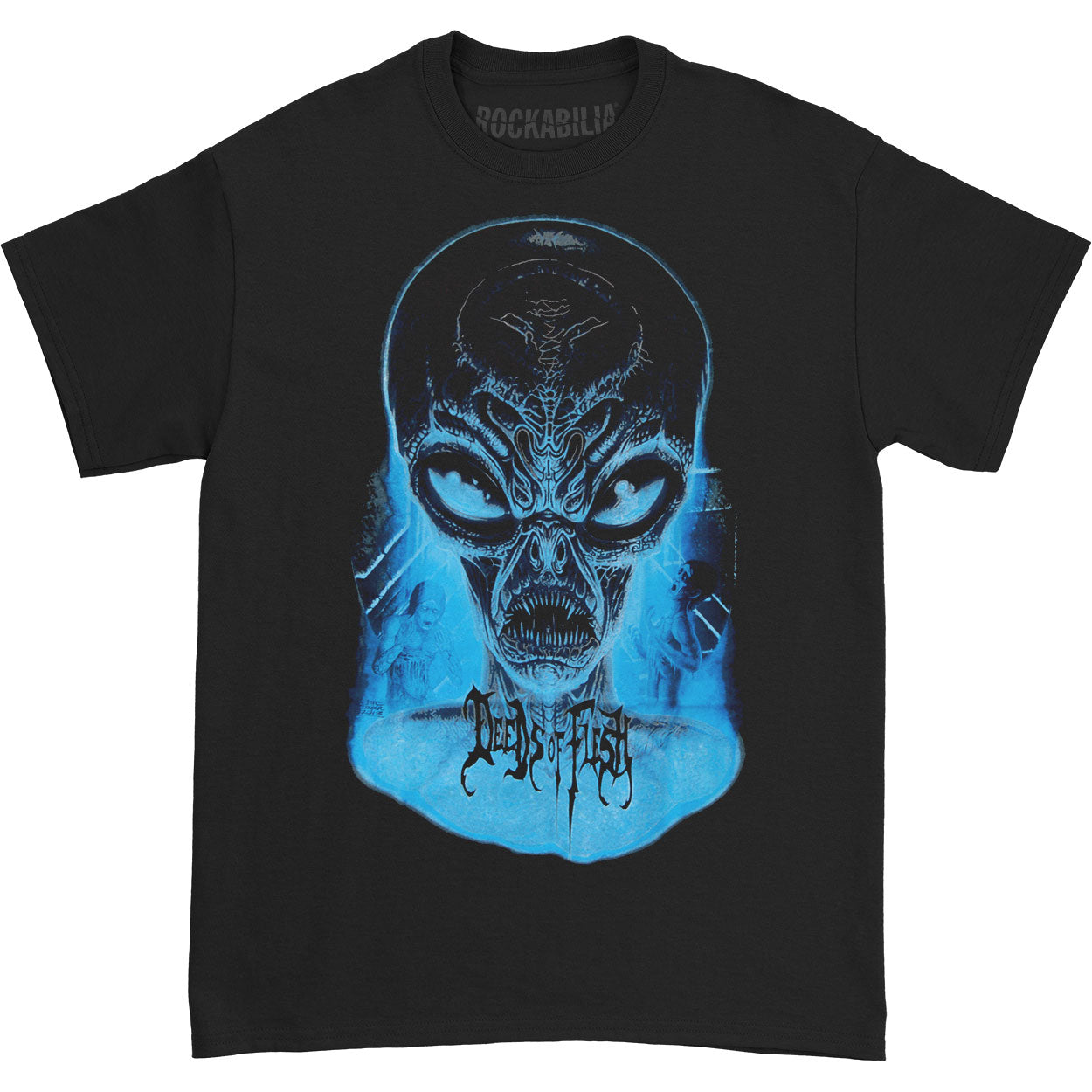 Deeds Of Flesh Alien Head T-shirt