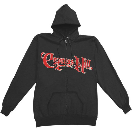 Cypress Hill Skull & Compass Zip Hoodie Zippered Hooded Sweatshirt