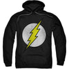 Flash Logo Distressed Hooded Sweatshirt