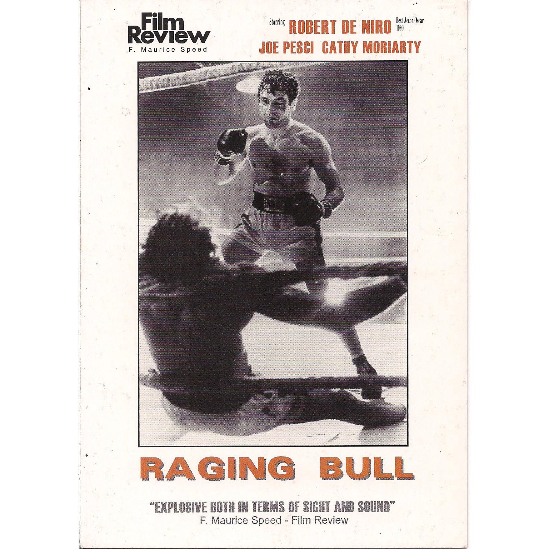 Raging Bull Promo Card 1 Post Card