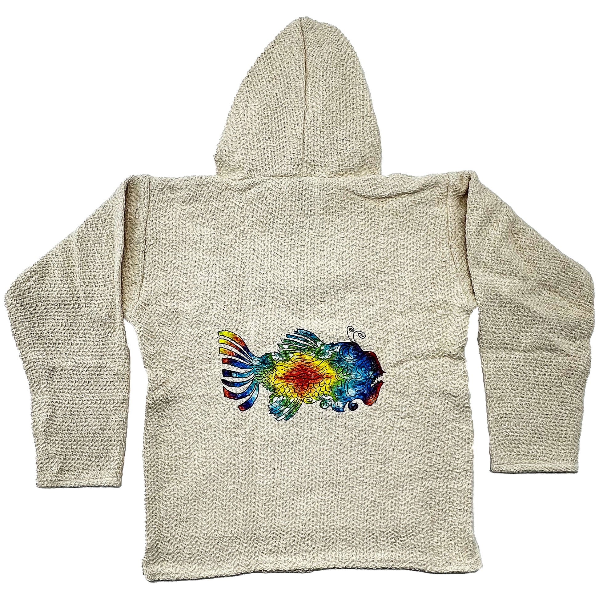 Jerry Garcia Tie Dye Fish Hooded Sweatshirt