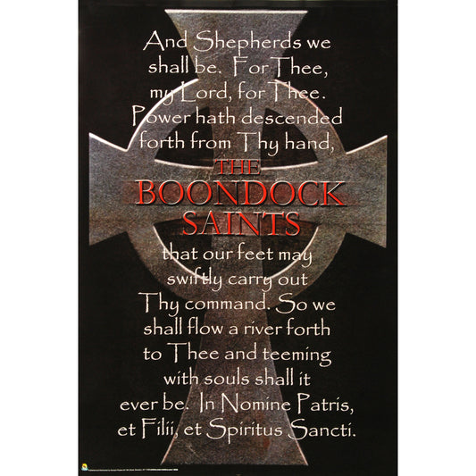 Boondock Saints Cross & Prayer Domestic Poster