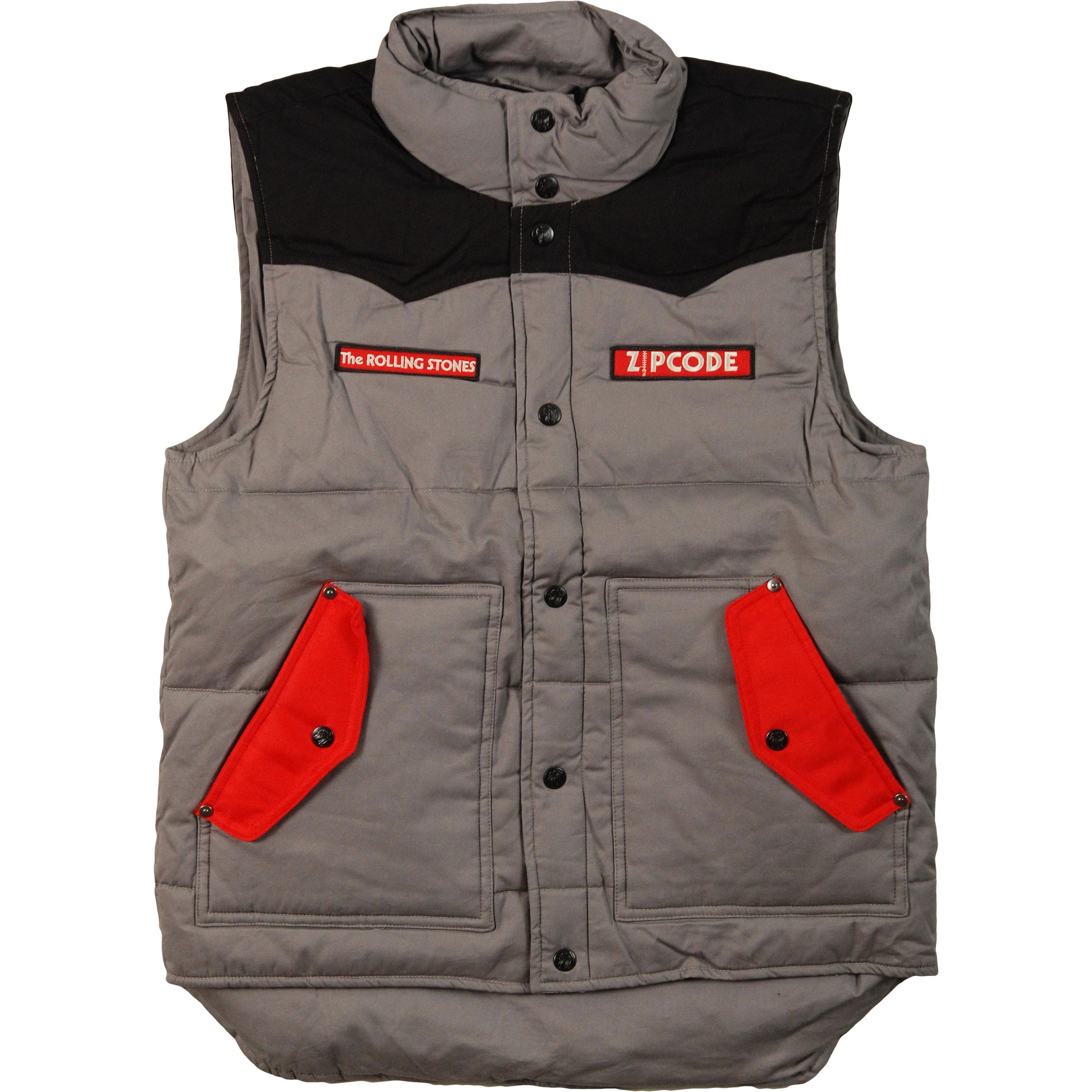 Stones Contrast Puffer Vest