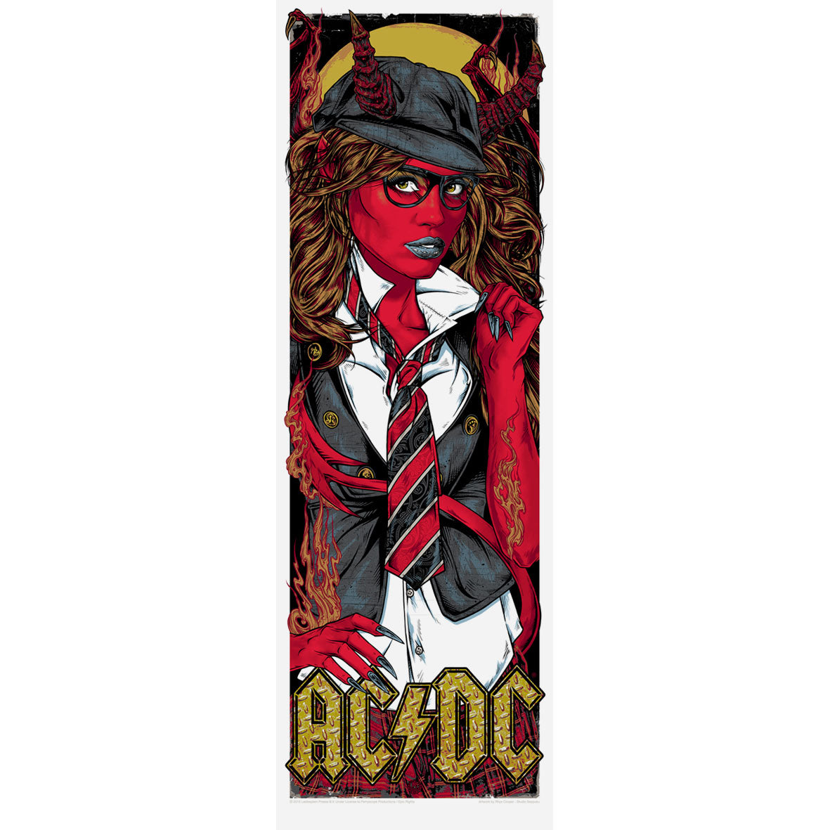 AC/DC Halloween by Rhys Cooper Limited Screenprint
