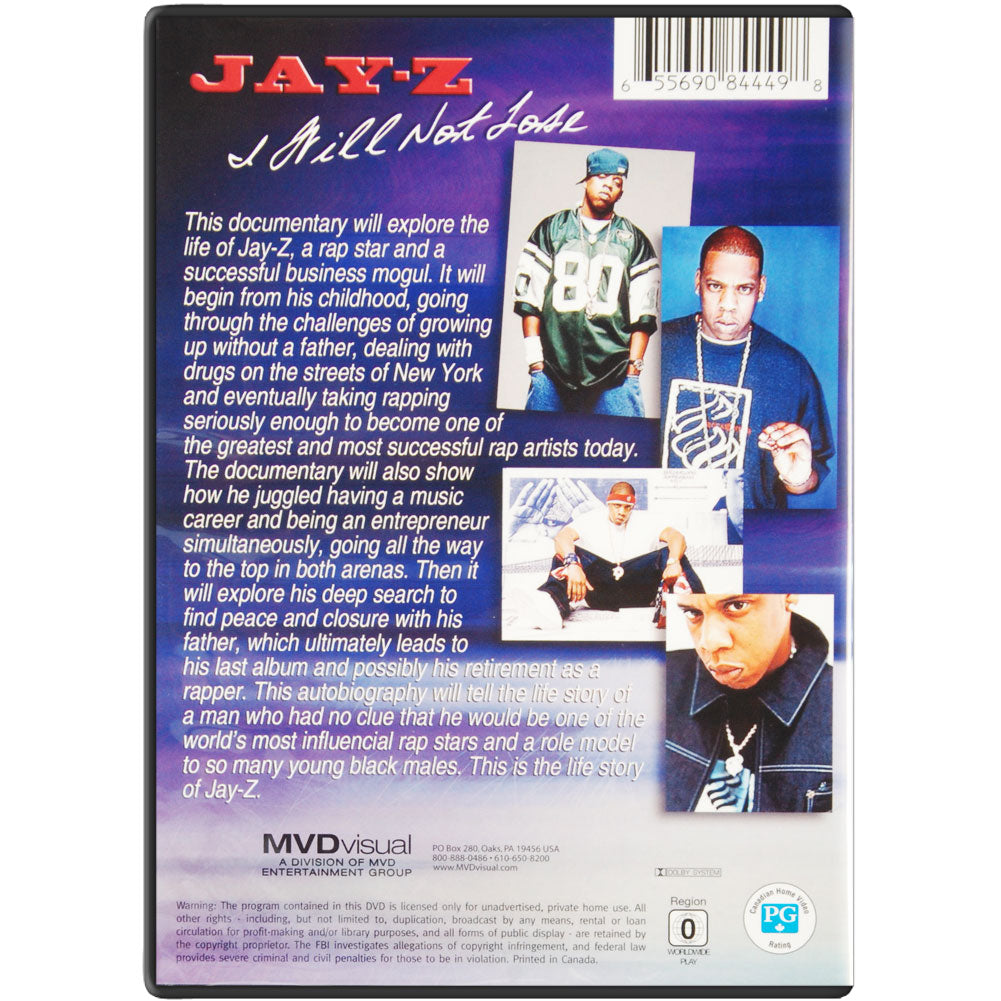 I Will Not Lose: Unauthorized DVD