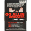 (Un)Censored: Live 1993 DVD